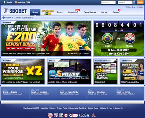 sbobet bookmaker promotions